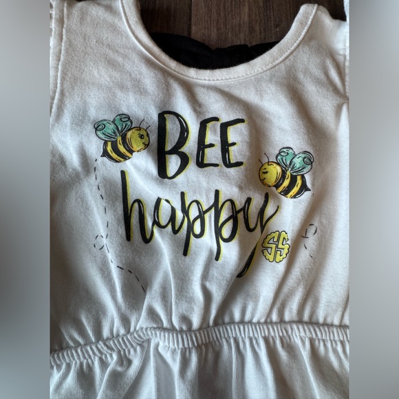 Simply Southern Bubble One Piece NEW Bee Happy baby newborn Cotton 0-6 mo bows - Picture 2 of 10